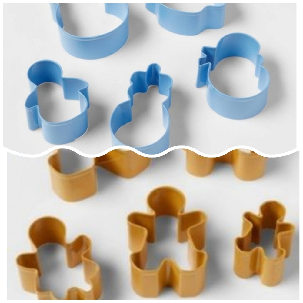 Wondershop Blue and Gold Cookie Cutter Collection